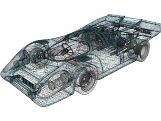Porsche 917K (1969) 3D Model preview