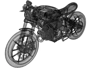 Ducati Scrambler Zeus Custom 3D Model preview