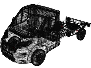 Fiat Ducato Chassis 3450WB (2022) 3D Model preview