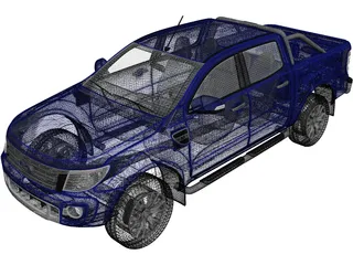 Ford Ranger T6 (2011) 3D Model preview