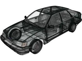 Ford Scorpio Hatchback (1985) 3D Model preview