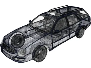 Ford Scorpio Wagon (1994) 3D Model preview