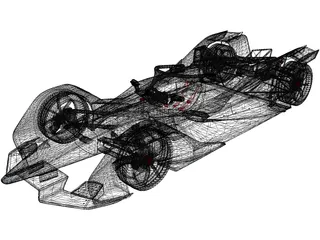 Formula E Gen2 3D Model preview