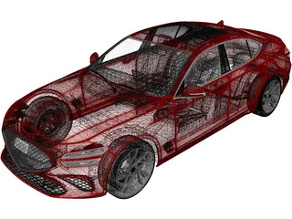 Genesis G70 (2022) 3D Model preview