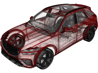 Genesis GV70 Sport (2022) 3D Model preview