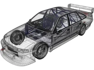 Holden Commodore Touring (1993) 3D Model preview