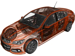 Holden Commodore VF SSV (2013) 3D Model preview