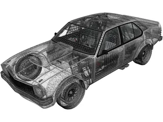 Holden Torana Race Car (1977) 3D Model preview
