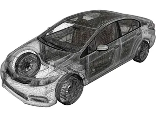 Honda Civic Sedan (2012) 3D Model preview