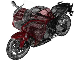 Honda VFR 1200 F (2015) 3D Model preview