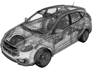 Hyundai ix35 (2011) 3D Model preview