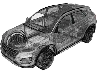 Hyundai Tucson (2018) 3D Model preview