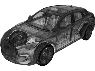 Infiniti QX55 (2022) 3D Model preview