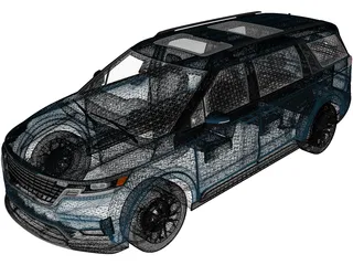 Kia Carnival (2022) 3D Model preview