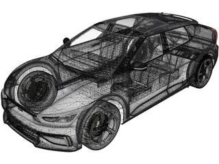 Kia EV6 GT (2022) 3D Model preview