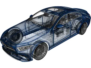 Mercedes-Benz CLS (2022) 3D Model preview