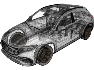Mercedes-Benz EQA (2022) 3D Model preview