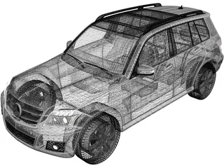 Mercedes-Benz GLK 350 (2010) 3D Model preview