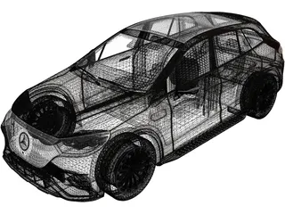 Mercedes-Benz EQE SUV (2023) 3D Model preview