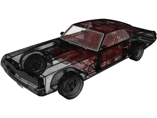 Mercury Cougar XR-7 (1969) 3D Model preview