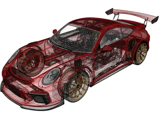Porsche 911 GT3 RS (2019) 3D Model preview
