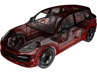 Porsche Cayenne GTS (2020) 3D Model preview