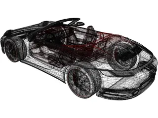 Porsche 911 Carrera Cabriolet (2019) 3D Model preview