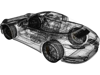 Porsche 911 Targa (2019) 3D Model preview