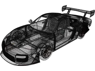 Porsche 935 (2019) 3D Model preview