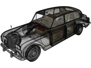 Rolls-Royce Phantom (1963) 3D Model preview