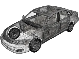 Toyota Avalon XL (2001) 3D Model preview