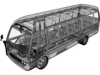 Toyota Coaster (2014) 3D Model preview