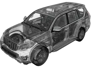 Toyota Land Cruiser Prado (2010) 3D Model preview