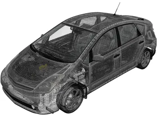 Toyota Prius (2003) 3D Model preview