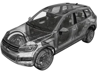 Volkswagen Touareg (2010) 3D Model preview