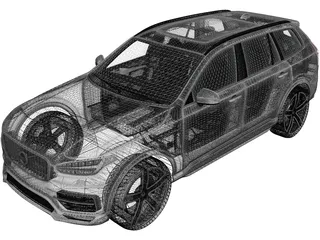 Volvo XC90 (2016) 3D Model preview