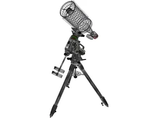 SkyWatcher EQ6-R and TS RC8 Telescope 3D Model preview
