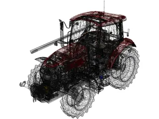 Case IH Farmall C Series 3D Model preview