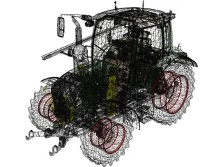 Fendt 300 Vario 3D Model preview