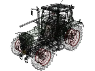 Fendt 500 Favorit 3D Model preview