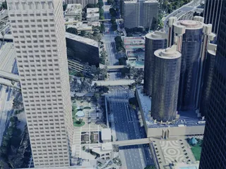 Los Angeles City, USA (2024) 3D Model preview