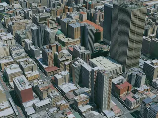 Johannesburg City, South Africa (2024) 3D Model preview