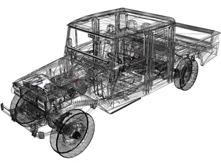 Toyota FJ Cruiser (2006) 3D Model preview