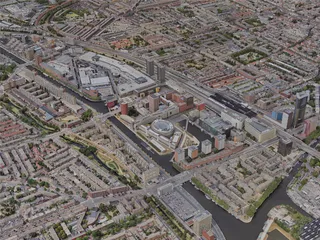 Hague City, Netherlands (2023) 3D Model preview