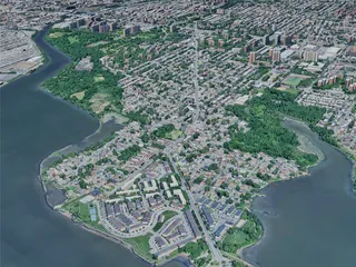 New York City, The Bronx, USA (2024) 3D Model preview