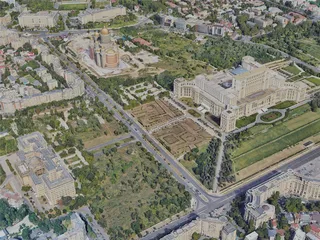 Bucharest City, Romania (2023) 3D Model preview