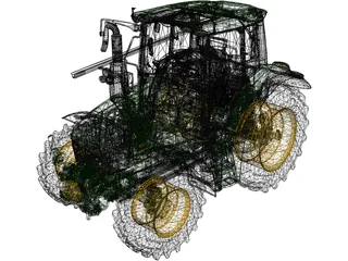 John Deere 6M Series 3D Model preview