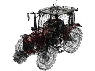 Massey Ferguson MF 4700 M 3D Model preview