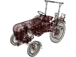 Porsche Diesel Junior 108 3D Model preview