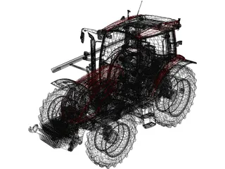Valtra A Series 3D Model preview